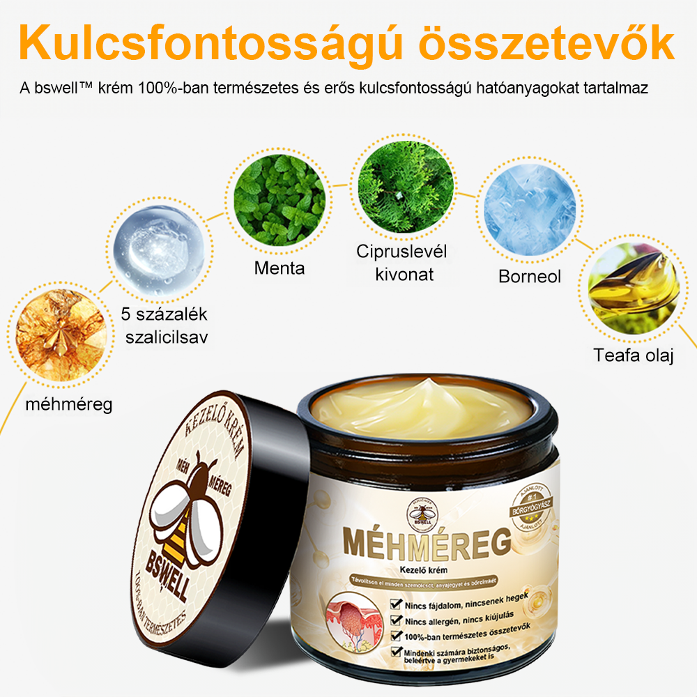 🐝BSWELL® Krém na ošetrenie včelím jedom👨‍⚕️（MDT recommended） (🔥Posledný deň akcie 80% zľava）