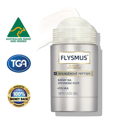 Flysmus™ Kolagénové peptidy SPEVŇUJÚCE SÉRUM v tyčinke  🇸🇰 Certifikované Slovenským ústavom hygieny (SÚH) a Slovenskou dermatologickou spoločnosťou (SDS), zaručujúce najvyššiu kvalitu a bezpečnosť pre vašu pleť.